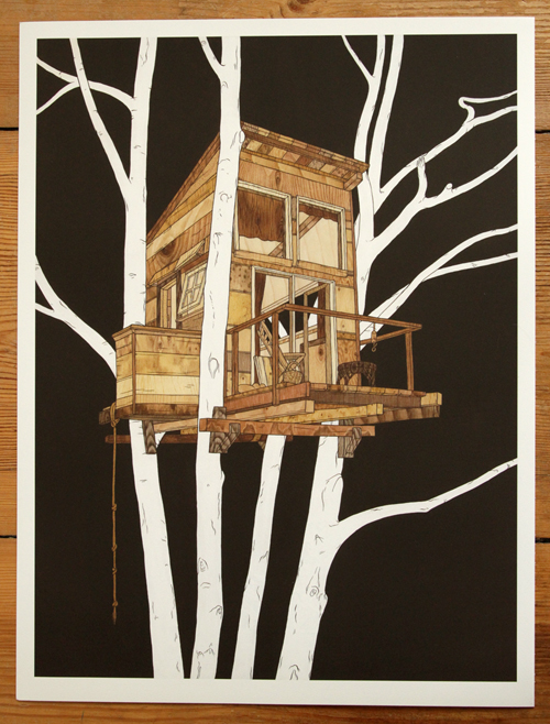 moki treehouse mioke nucleus print